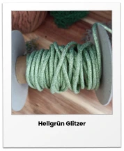 Hellgrün Glitzer