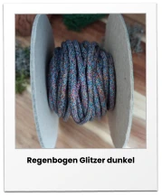 Regenbogen Glitzer dunkel